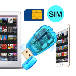 USB SIM Copy/Cloner Kit SIM-kortläsare GSM CDMA SMS Backup + C