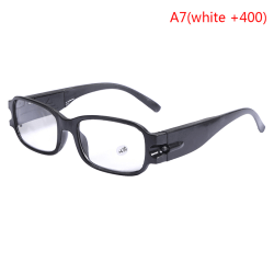 Mighty Sight LED förstoringsglasögon valfri förstoring A7(white +400)