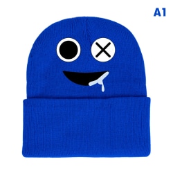 Rainbow Friends Knitted Hat Cold Winter Warm Cap e Game Blue Blue
