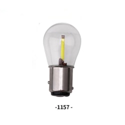 2 stk 1156 1157 LED COB Filament Chip Bil Reverse Pære Parkering L 1157