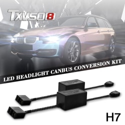 2 x H7 HID LED Hovedlys Can-bus dekoder