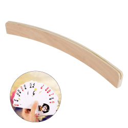 1Pcs Wooden Playing Card Holder Poker Party Playing Accessories