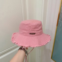 Bomull Bucket Hats Dam Summer Pure Fedoras Fisherman Hat Pink