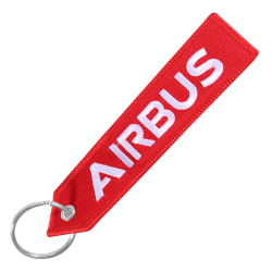Airbus Nyckelring Telefonremmar Broderi A320 Aviation Nyckelring RED