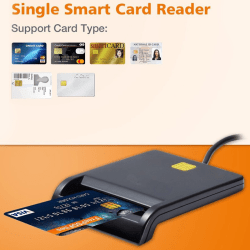 USB Smart Card Reader micro SD/TF minne ID Bank elektronisk DNI