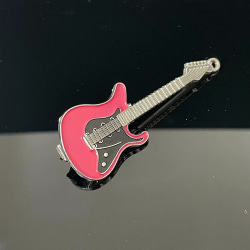 Ny Harajuku e Guitar Metal hårnål for kvinner Morsom fargerik Ha Pink
