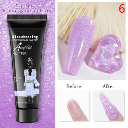 15ml Pearlescent Nail Extension UV Color Finger Gel Art Nail Ex 6
