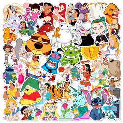 50 stk Disney Classic Mix Cartoon Anime Stickers Decals Barneleke