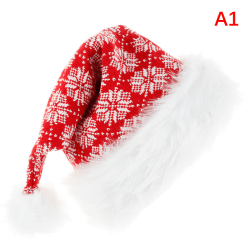 Høy kvalitet Christmas Xmas Myk Hat Nyttår Navidad Cap Santa A1