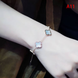 Mote smykker titan stål armbånd firkløver fem A11