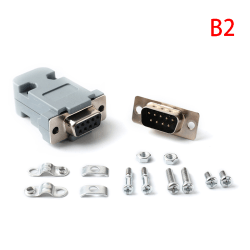 DB9 RS232-kontakt Plastskalsvetsning RS485 Lödning 9-stift B2
