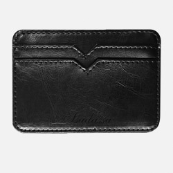 Kreditkortshållare för liten plånbok för män, 10x7,5x0,5cm black