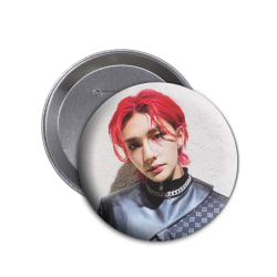Stray Kids Button Pin, Team Member Print Badge Pin
