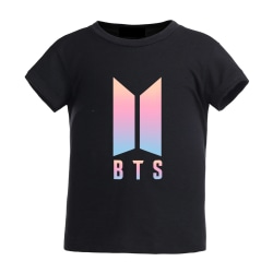 BTS Kortärmad T-shirt med rund hals för barn black 150