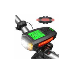 Cykelljus, USB uppladdningsbar cykellampa med hastighetsmätare, cykel