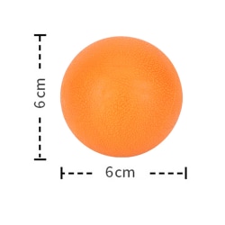 Jordnötsmassageboll, dubbel lacrosseboll för myofascial frisättning Orange