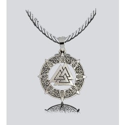 Warrior Vikings Necklace Halsband Silver one size
