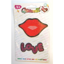 Itseliimautuvat Glitterseez Kissing Mouth -merkit Multicolor one size