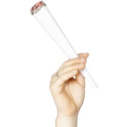 Jumbo Spliff Fake Skämt Cigarett Vit one size