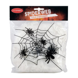Spindelnät med 5 spindlar Vit one size