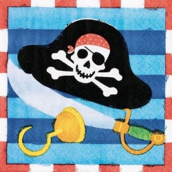 Pirat servetter 16-pack multifärg one size