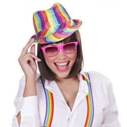 Pride hatt multifärgad Maskeradkläder Halloween multifärg one size