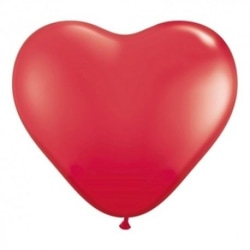Hjärtballonger Röda (25 pack)