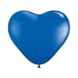 Hjärtballonger Blåa (10 pack)