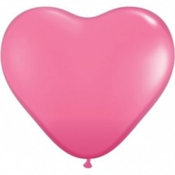 Hjärtballonger Rosa (10 pack)