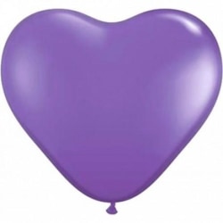 Hjärtballonger Lilla (10 pack)
