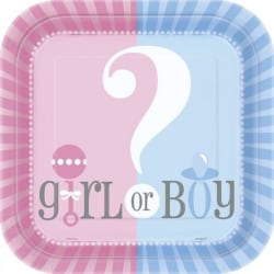 Papperstallrikar Girl or Boy