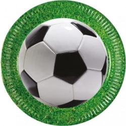 Fotboll Papperstallrikar ( 8 Pack )