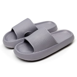 Kvinnor Tjock Platform Cloud Tofflor gray 40-41(260mm)