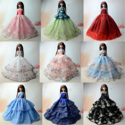 5 stk/sæt Brudekjole Prinsesse Kjole Tøj til Barbie 0 0