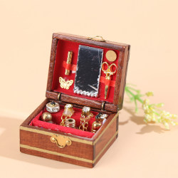 Köp 1pc mini smyckeskrin modell dockhus miniatyrer barn DIY min | Fyndiq