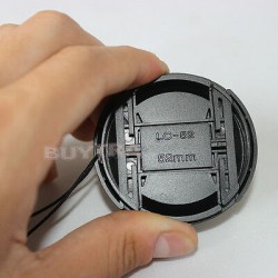 52 mm mittknäppning på cap för Sony Canon Nikon Lens F