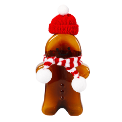 500 ml Gingerbread Man -pullo karhun muotoinen muovinen juomakuppi Chris Brown Bottle