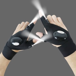LED Ficklampa Handskar Cool Gadget Hands-Free lampor