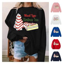 Jultröja för kvinnor Drop Shoulder Långärmad Ny Pullover Europeiska och amerikanska höst- och vintertröjor för flickor Beige L