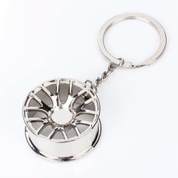 Mode Creative Wheel Hub Rim Model Mans Keychain Car Chain