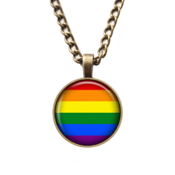Pride Flagga Regnbågsflagga Regnbåge Kärlek Halsband