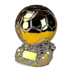 2022 Golden Ball Trophy - Benzema Soccer Final Scorer Model Resin Soccer Cup - Fan Collection Souvenir fodboldstøvler Form