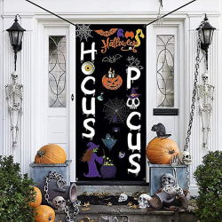 Ghyt Halloween -ovenkoristeet oven cover, suuri kangas Halloween-juhlakoristeet -kyltti etuoveen, kuistikoristeet, Halloween-juhlatarvikkeet