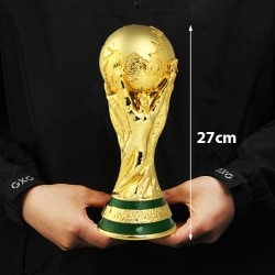 World Cup Football Trophy Resin Replica Trophy Model Soccer Fan Golden 27CM
