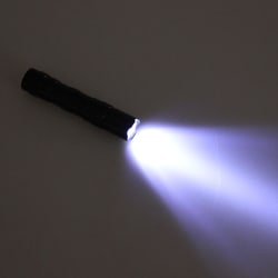 Mini vattentät led uppladdningsbar ficklampa ficklampa Super ljus Black one size