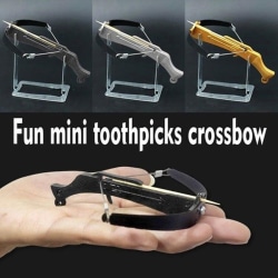 Tandpetare Mini Armborst Bow Cross Arrow Bow Toy one size