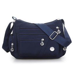 6 farver Vandtæt nylontaske Mode Kvinder Single Shoulder Bag Blue one size