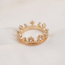 1:12 Dollhouse Mini Metal Crown Princess Headwear Mod Gold