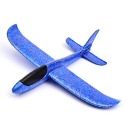 Skum Plane Glider Hand Kasta Flygplan Lätt Tröghets EPP Bubble Blue Without light