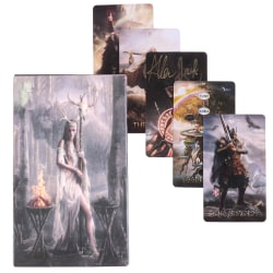 Runic Tarot Cards Prophecy Fate Divination Deck Family Party Bo as the picture